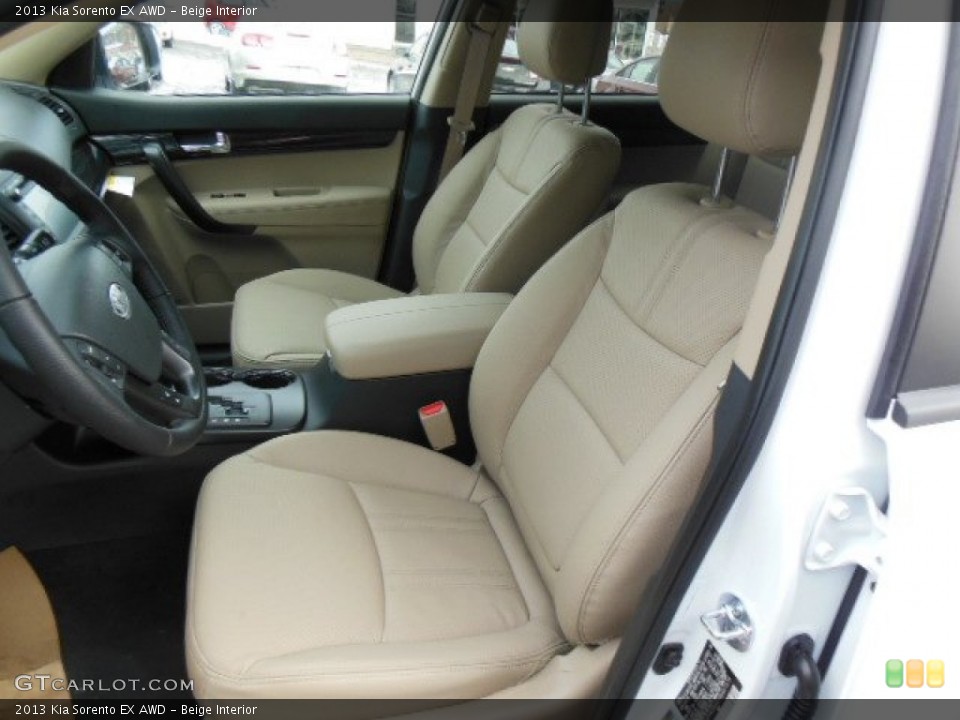 Beige Interior Front Seat for the 2013 Kia Sorento EX AWD #75442527