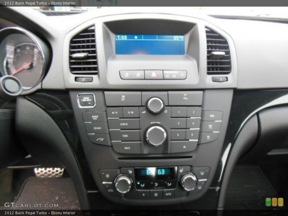 Ebony Interior Controls for the 2012 Buick Regal Turbo #75443802