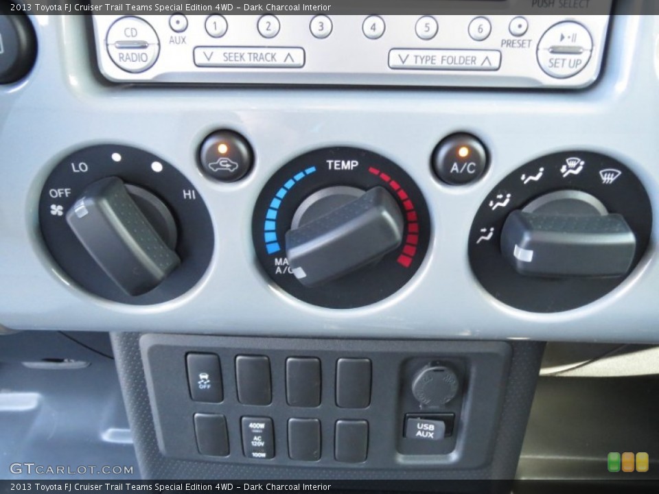 Dark Charcoal Interior Controls for the 2013 Toyota FJ Cruiser Trail Teams Special Edition 4WD #75444768