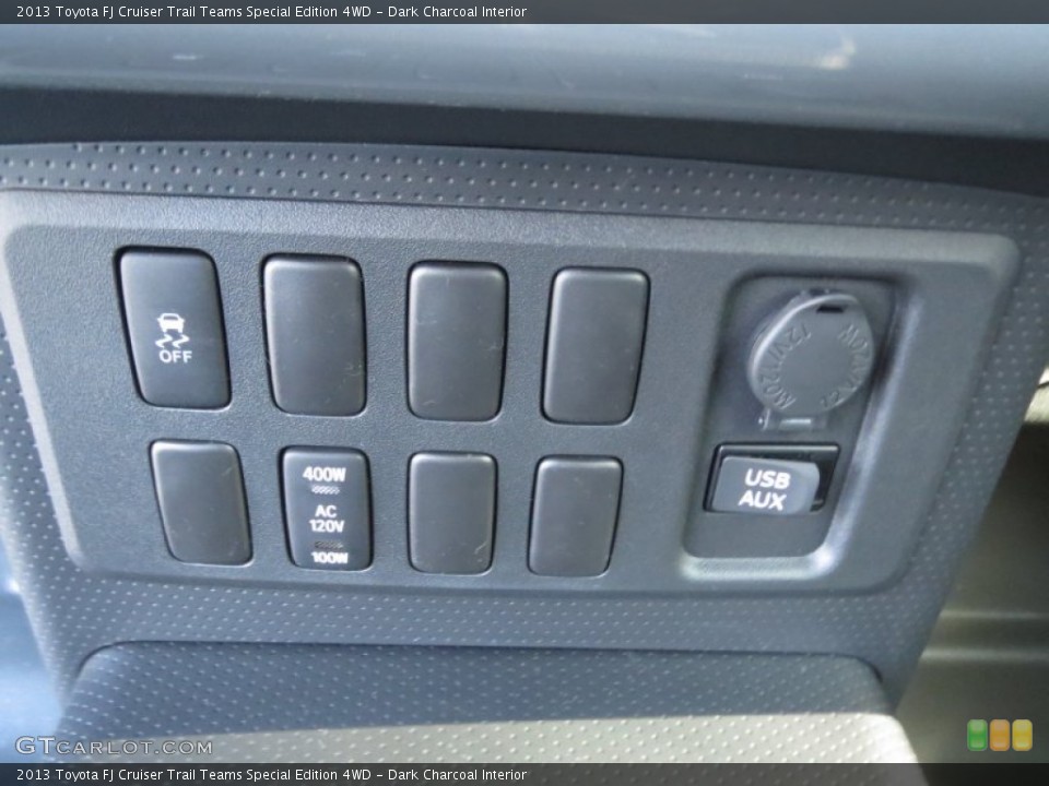 Dark Charcoal Interior Controls for the 2013 Toyota FJ Cruiser Trail Teams Special Edition 4WD #75444798