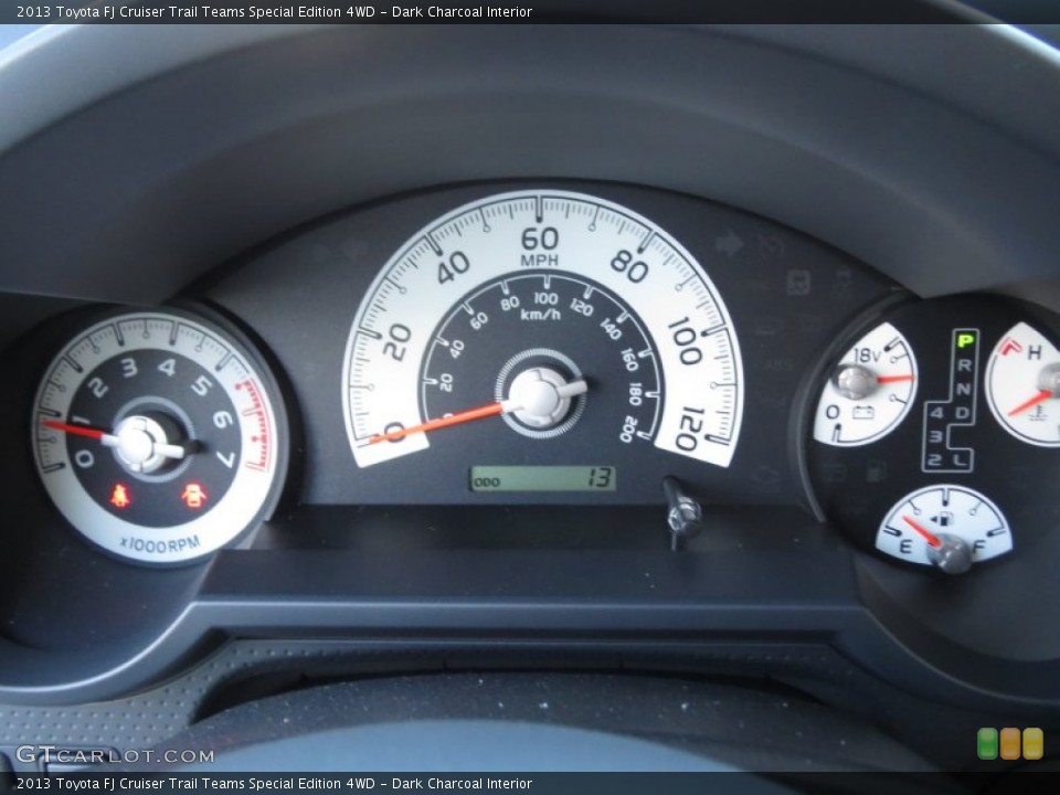 Dark Charcoal Interior Gauges for the 2013 Toyota FJ Cruiser Trail Teams Special Edition 4WD #75444868
