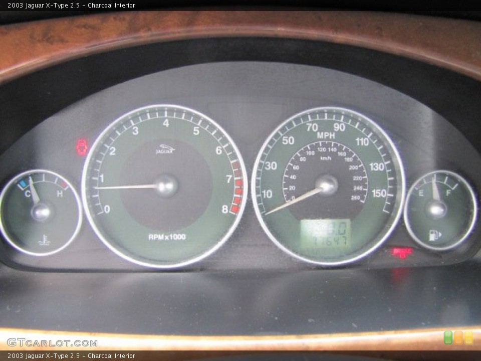 Charcoal Interior Gauges for the 2003 Jaguar X-Type 2.5 #75445503