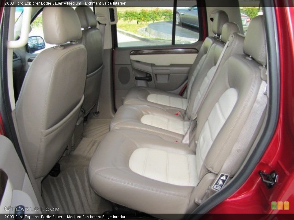 Medium Parchment Beige Interior Rear Seat for the 2003 Ford Explorer Eddie Bauer #75446178