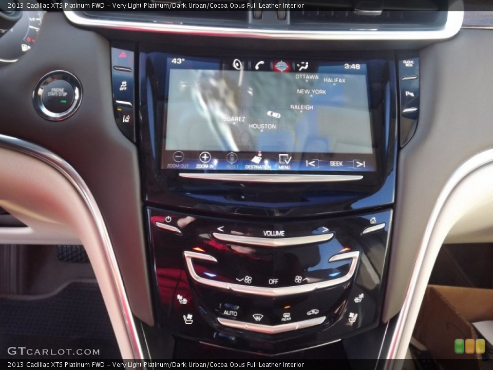 Very Light Platinum/Dark Urban/Cocoa Opus Full Leather Interior Controls for the 2013 Cadillac XTS Platinum FWD #75446368