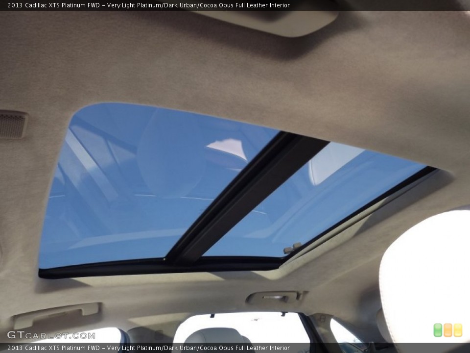 Very Light Platinum/Dark Urban/Cocoa Opus Full Leather Interior Sunroof for the 2013 Cadillac XTS Platinum FWD #75446500