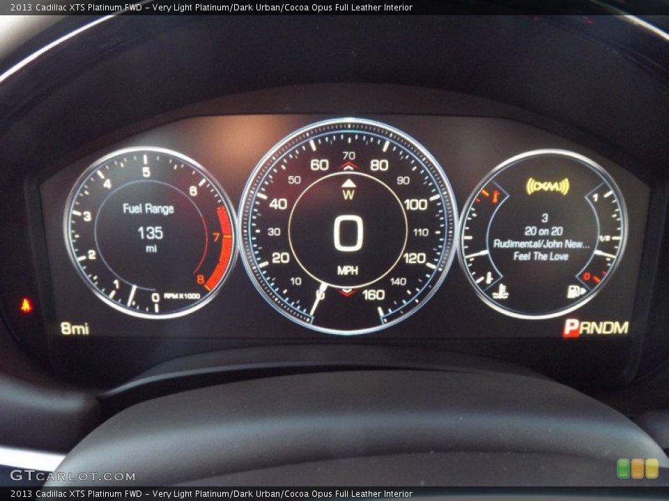 Very Light Platinum/Dark Urban/Cocoa Opus Full Leather Interior Gauges for the 2013 Cadillac XTS Platinum FWD #75446611