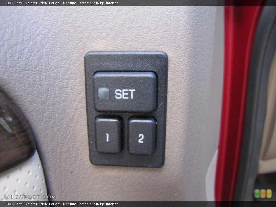 Medium Parchment Beige Interior Controls for the 2003 Ford Explorer Eddie Bauer #75446769
