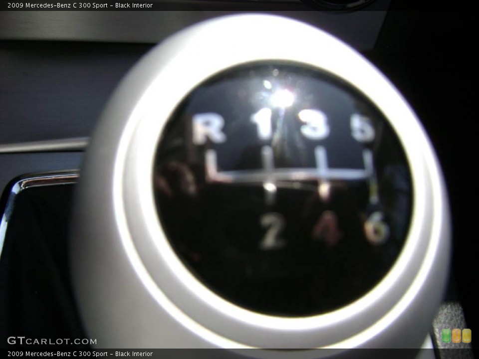 Black Interior Transmission for the 2009 Mercedes-Benz C 300 Sport #7544783