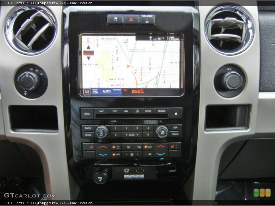 Black Interior Navigation for the 2010 Ford F150 FX4 SuperCrew 4x4 #75447843