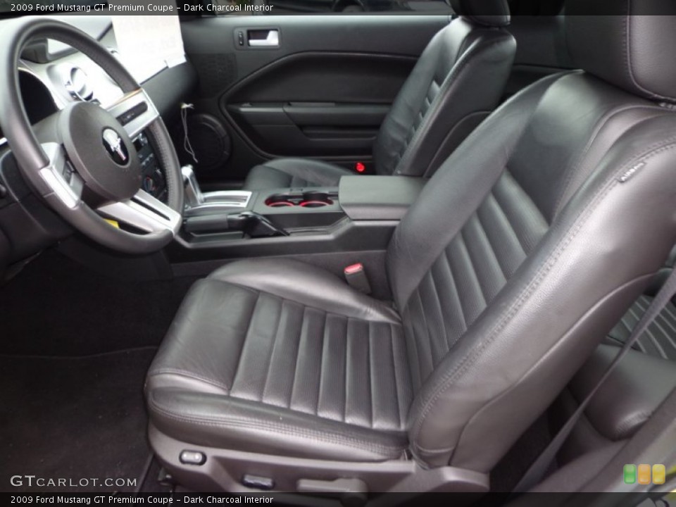 Dark Charcoal Interior Front Seat for the 2009 Ford Mustang GT Premium Coupe #75449019