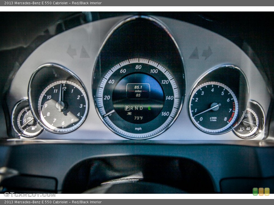 Red/Black Interior Gauges for the 2013 Mercedes-Benz E 550 Cabriolet #75449063