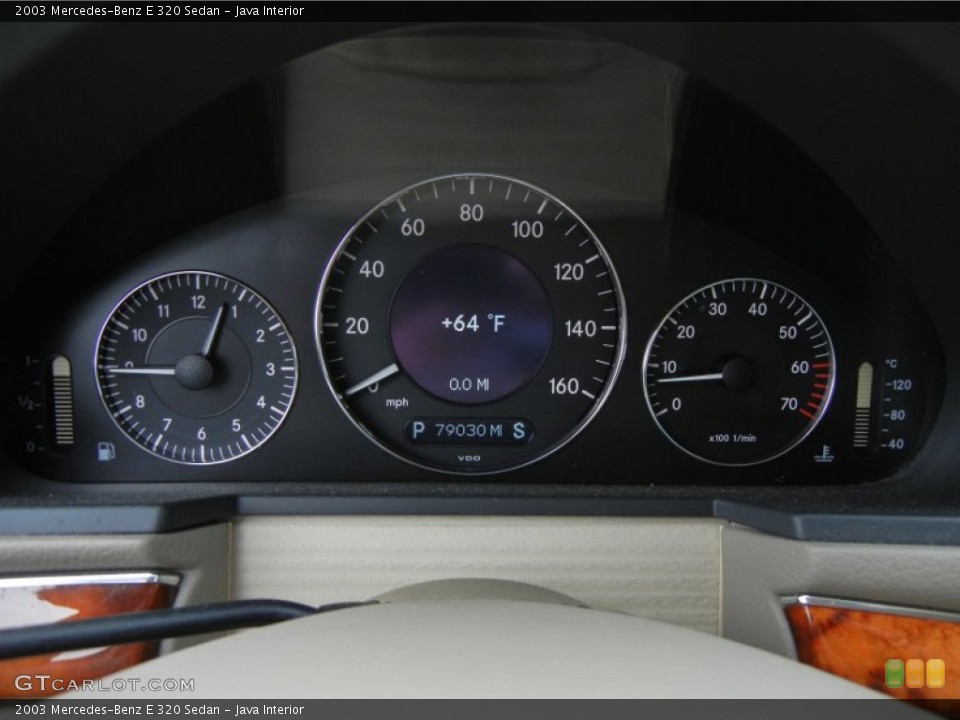Java Interior Gauges for the 2003 Mercedes-Benz E 320 Sedan #75449469