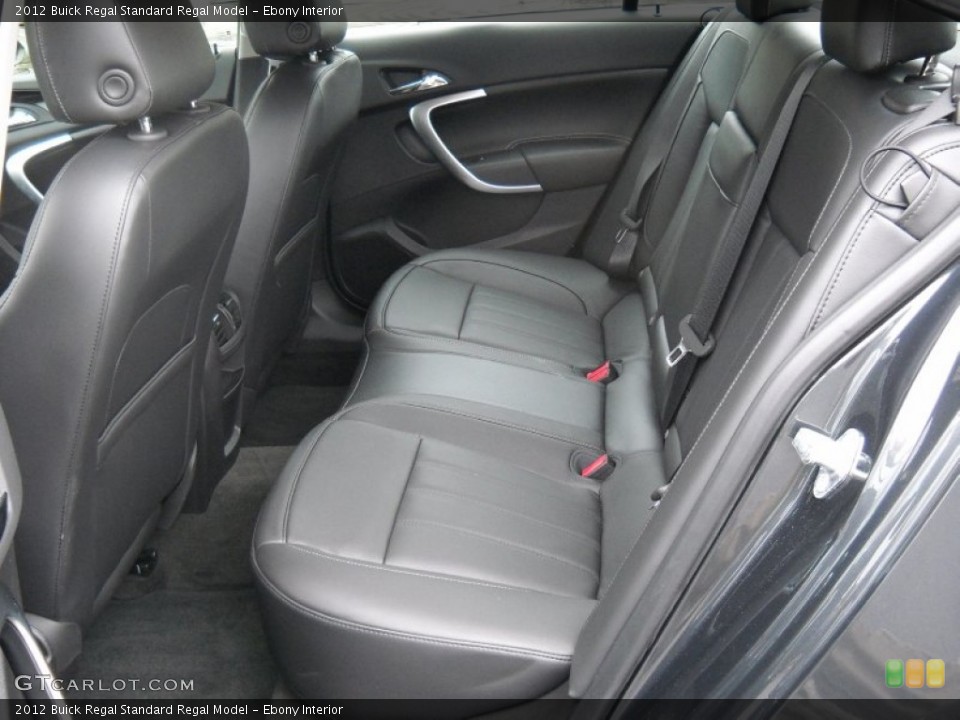 Ebony Interior Rear Seat for the 2012 Buick Regal  #75449773