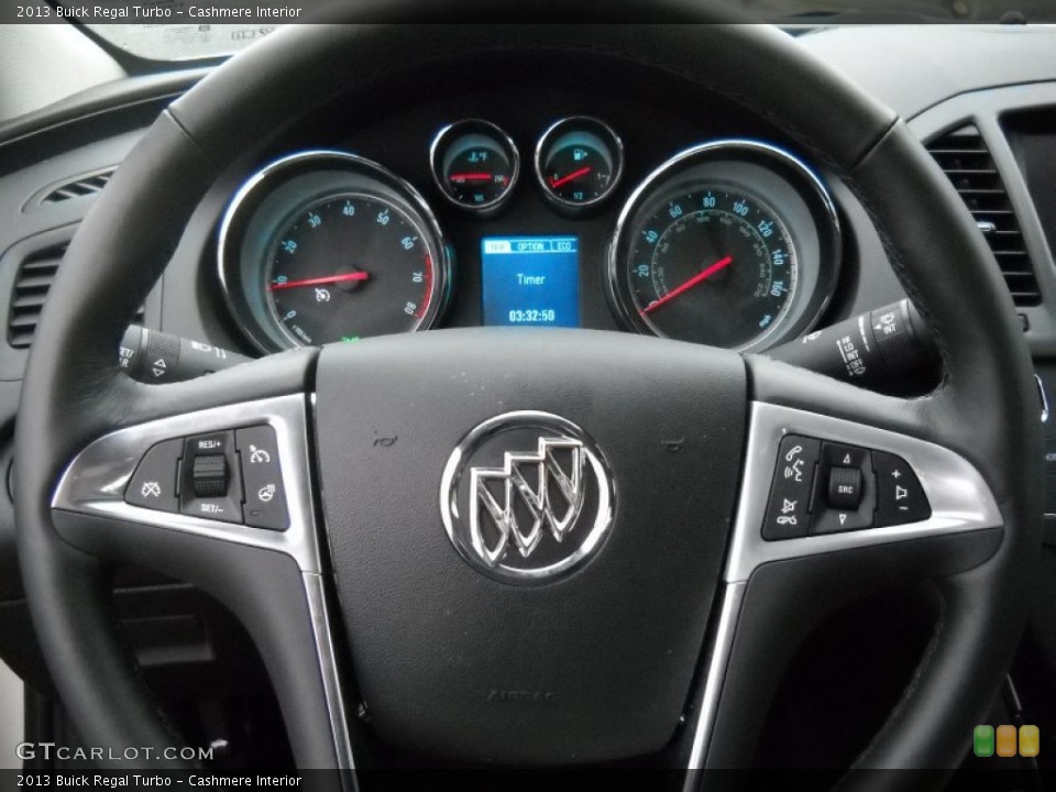 Cashmere Interior Steering Wheel for the 2013 Buick Regal Turbo #75450126