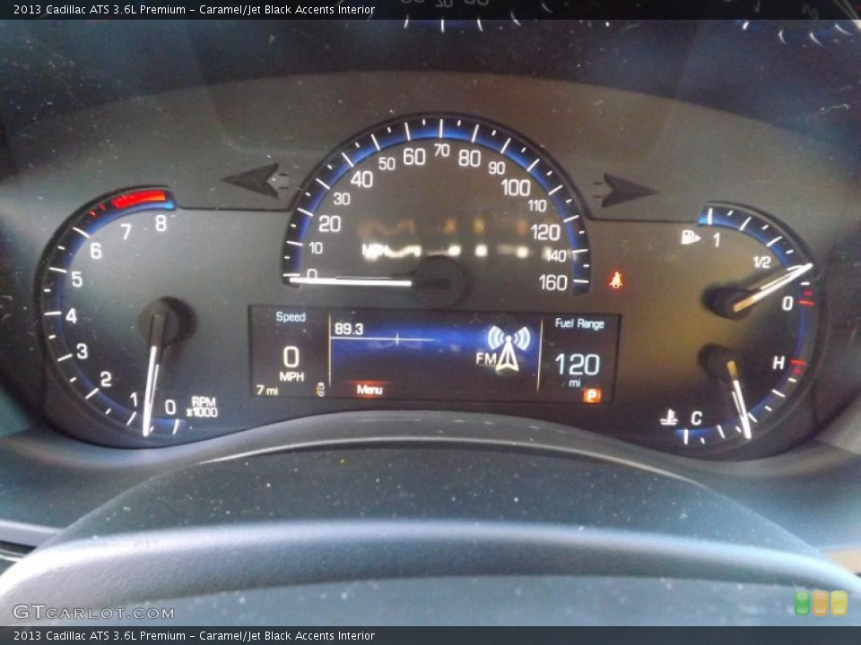 Caramel/Jet Black Accents Interior Gauges for the 2013 Cadillac ATS 3.6L Premium #75452490