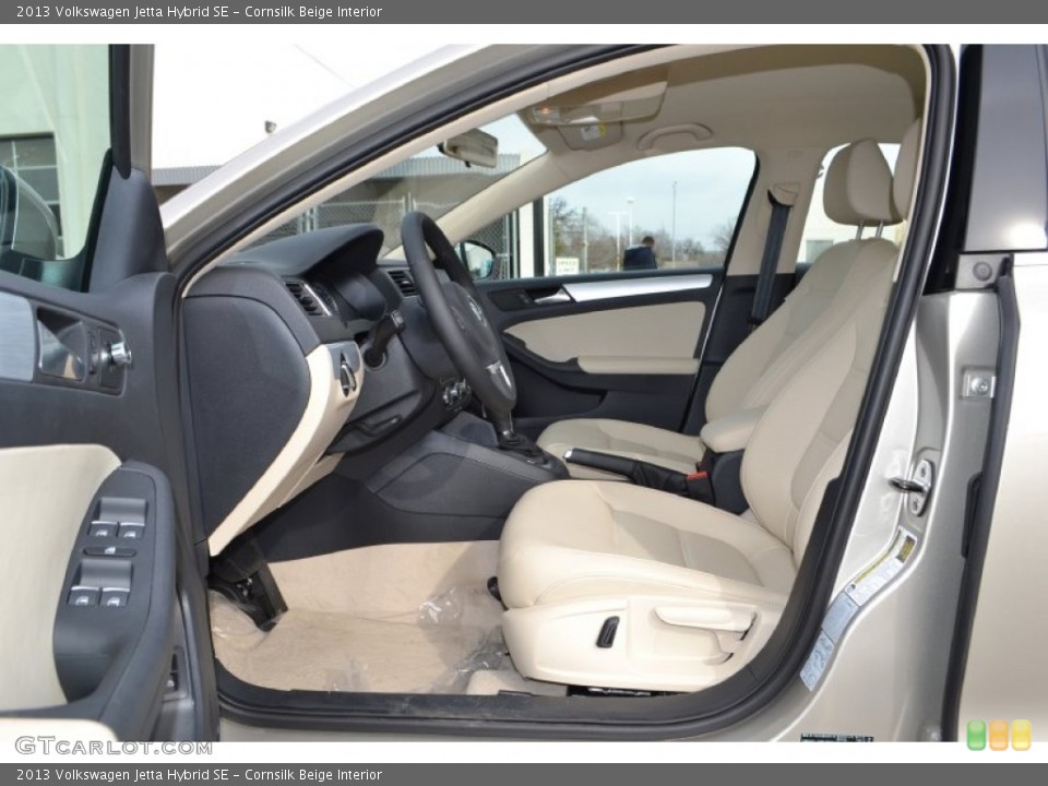 Cornsilk Beige Interior Photo for the 2013 Volkswagen Jetta Hybrid SE #75456201