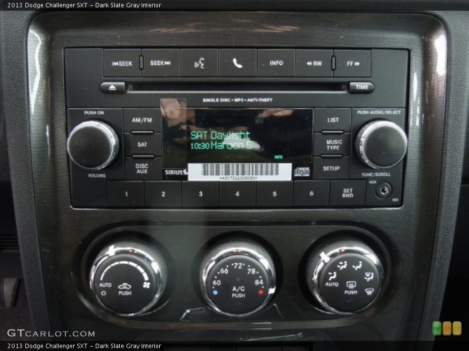Dark Slate Gray Interior Controls for the 2013 Dodge Challenger SXT #75458147