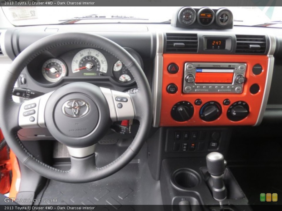 Dark Charcoal Interior Dashboard for the 2013 Toyota FJ Cruiser 4WD #75458261