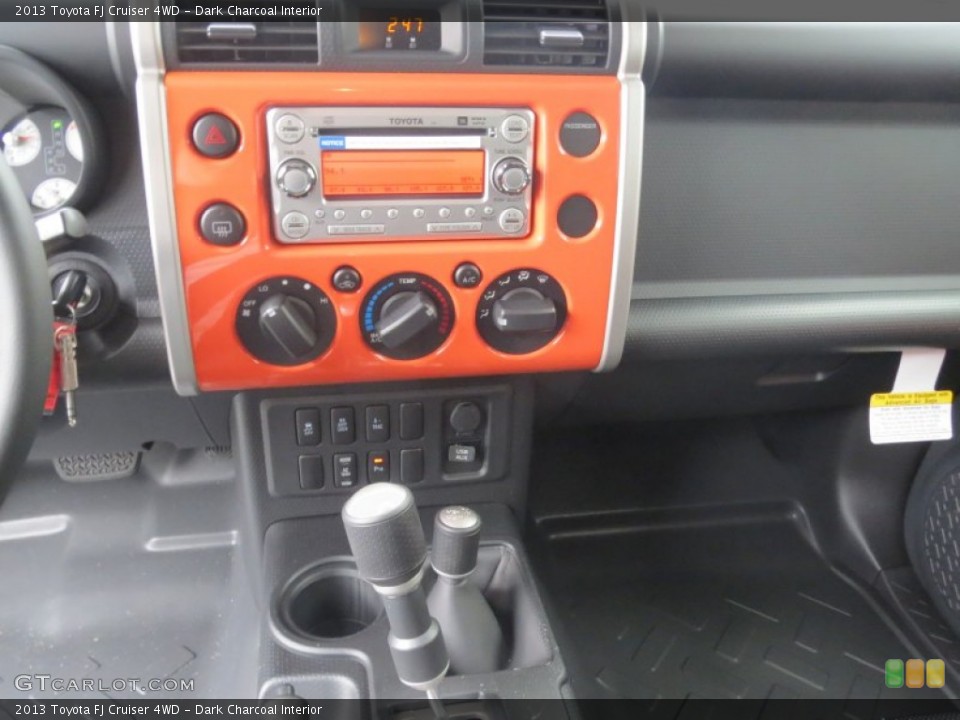 Dark Charcoal Interior Controls for the 2013 Toyota FJ Cruiser 4WD #75458276