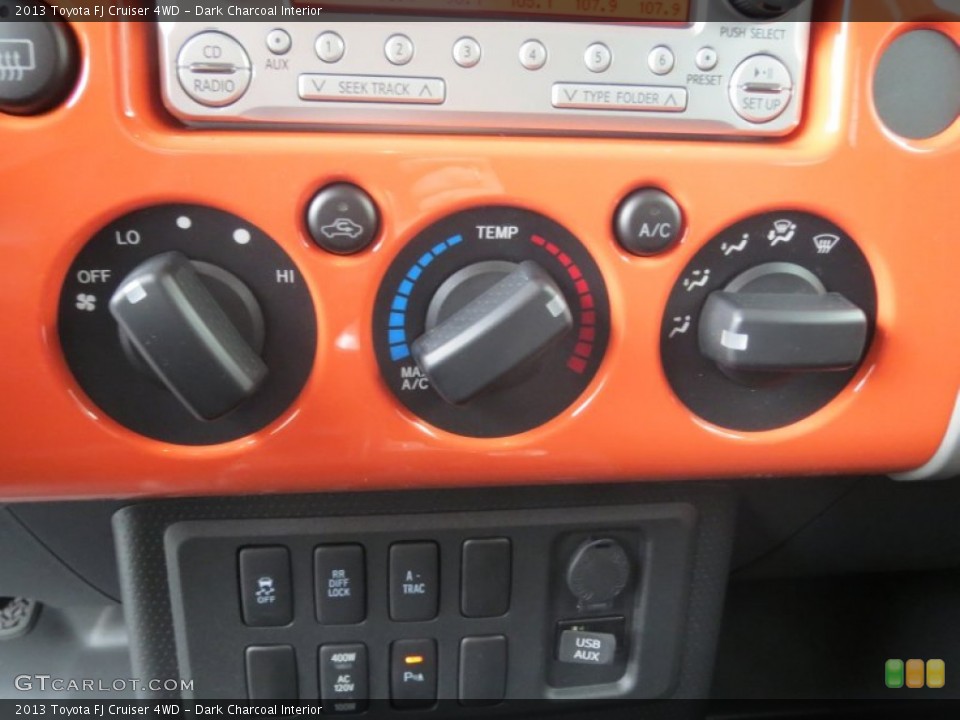 Dark Charcoal Interior Controls for the 2013 Toyota FJ Cruiser 4WD #75458349