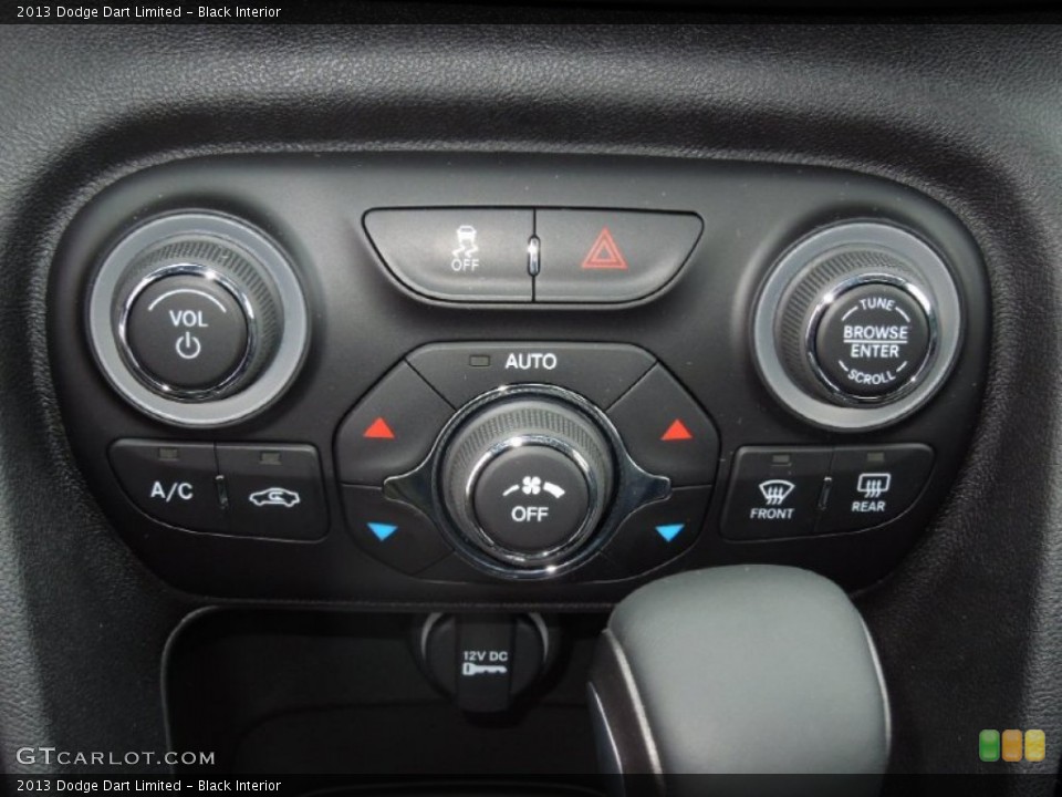 Black Interior Controls for the 2013 Dodge Dart Limited #75458563