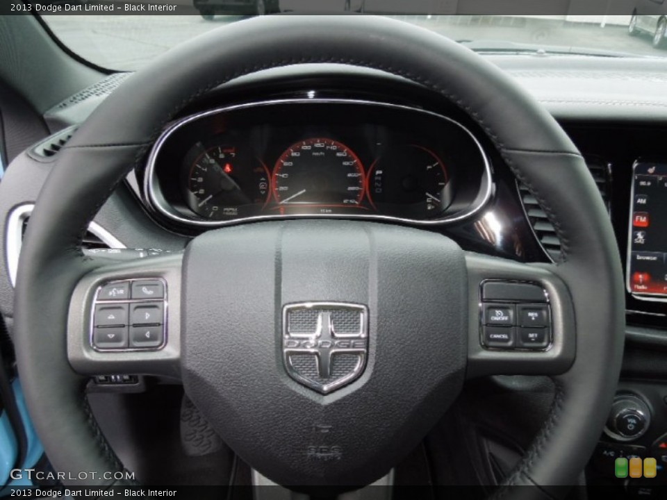Black Interior Steering Wheel for the 2013 Dodge Dart Limited #75458654