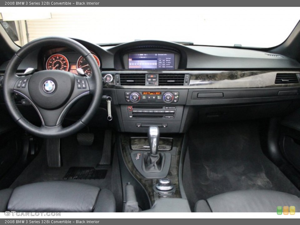 Black Interior Dashboard for the 2008 BMW 3 Series 328i Convertible #75461855