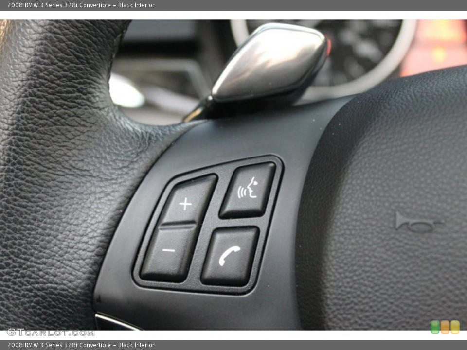 Black Interior Controls for the 2008 BMW 3 Series 328i Convertible #75462011