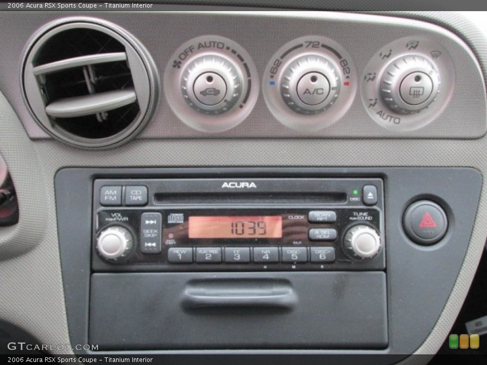 Titanium Interior Controls for the 2006 Acura RSX Sports Coupe #75462890