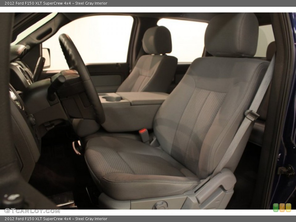 Steel Gray Interior Front Seat for the 2012 Ford F150 XLT SuperCrew 4x4 #75463358