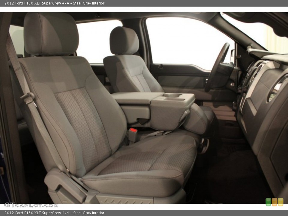 Steel Gray Interior Front Seat for the 2012 Ford F150 XLT SuperCrew 4x4 #75463450