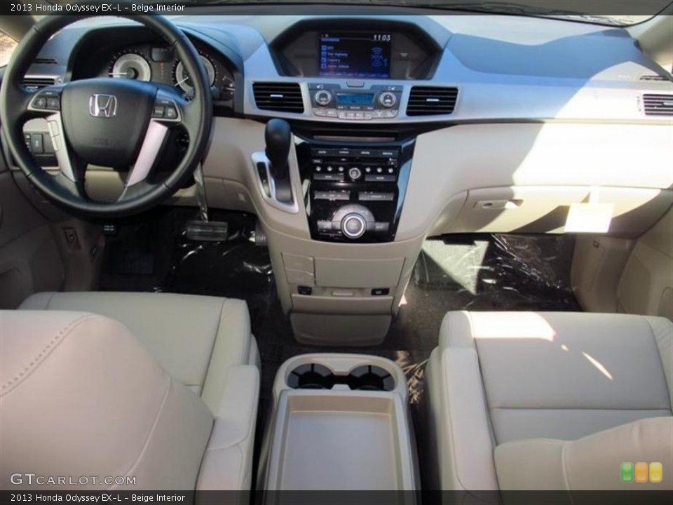 Beige Interior Dashboard for the 2013 Honda Odyssey EX-L #75465839