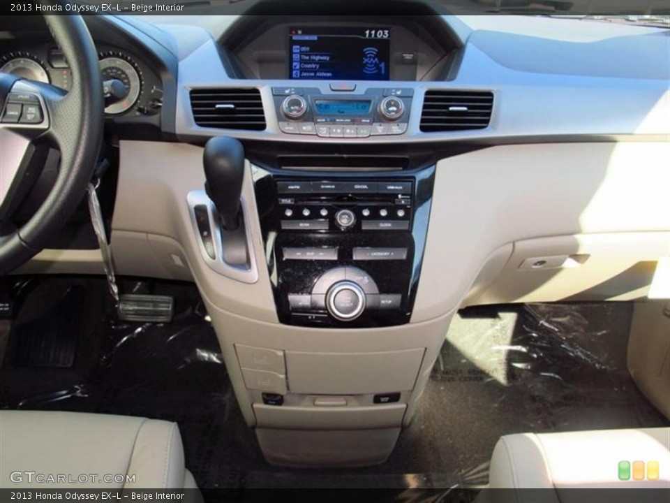 Beige Interior Controls for the 2013 Honda Odyssey EX-L #75465899