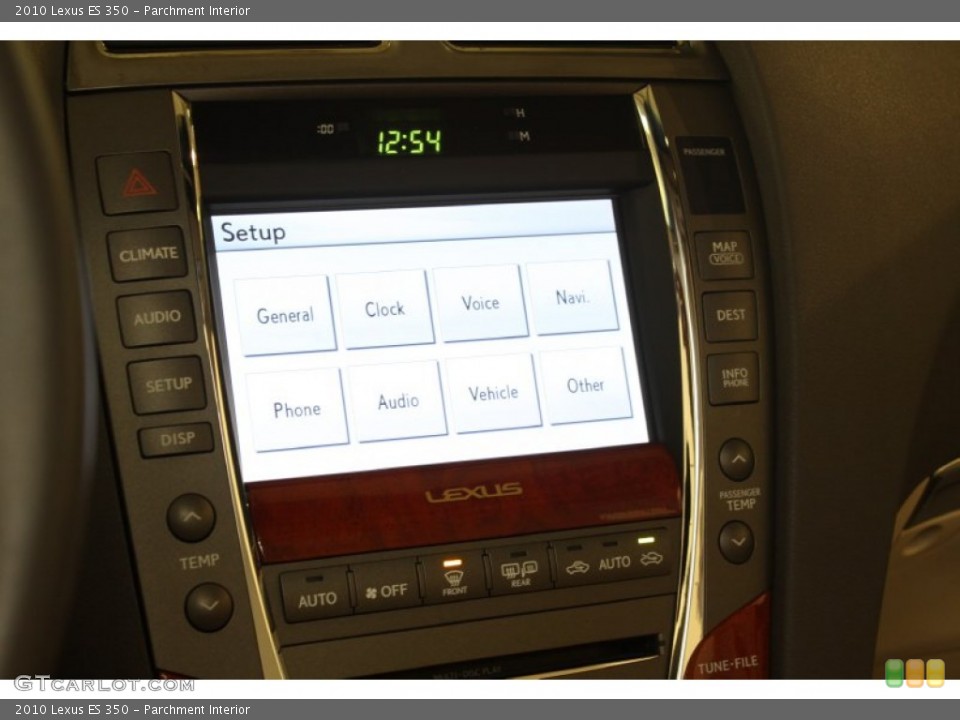 Parchment Interior Controls for the 2010 Lexus ES 350 #75466088