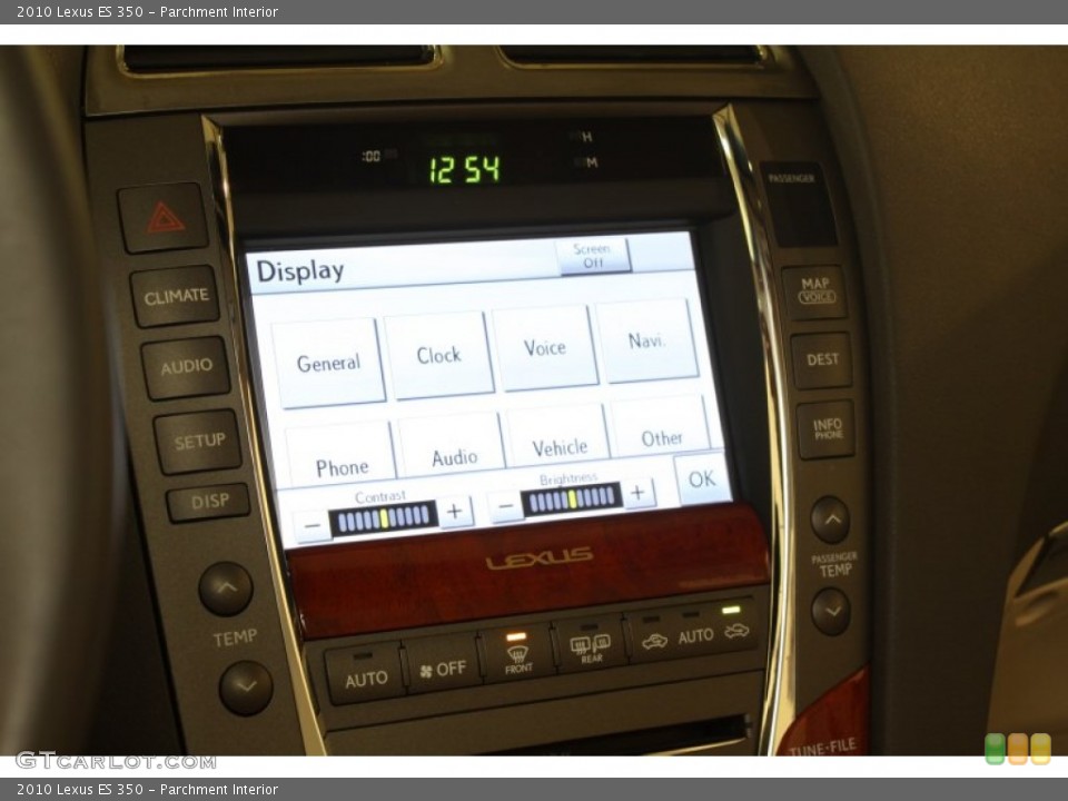 Parchment Interior Controls for the 2010 Lexus ES 350 #75466105