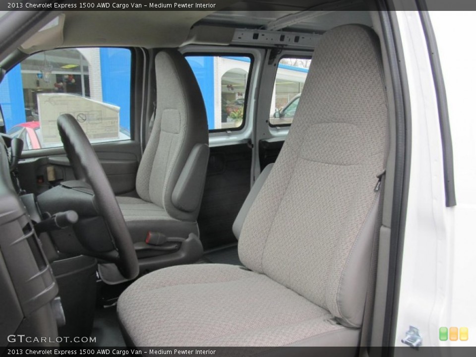 Medium Pewter Interior Front Seat for the 2013 Chevrolet Express 1500 AWD Cargo Van #75467222