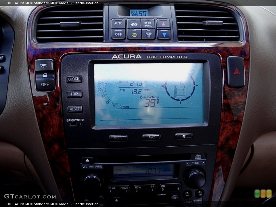 Saddle Interior Controls for the 2002 Acura MDX  #75467774