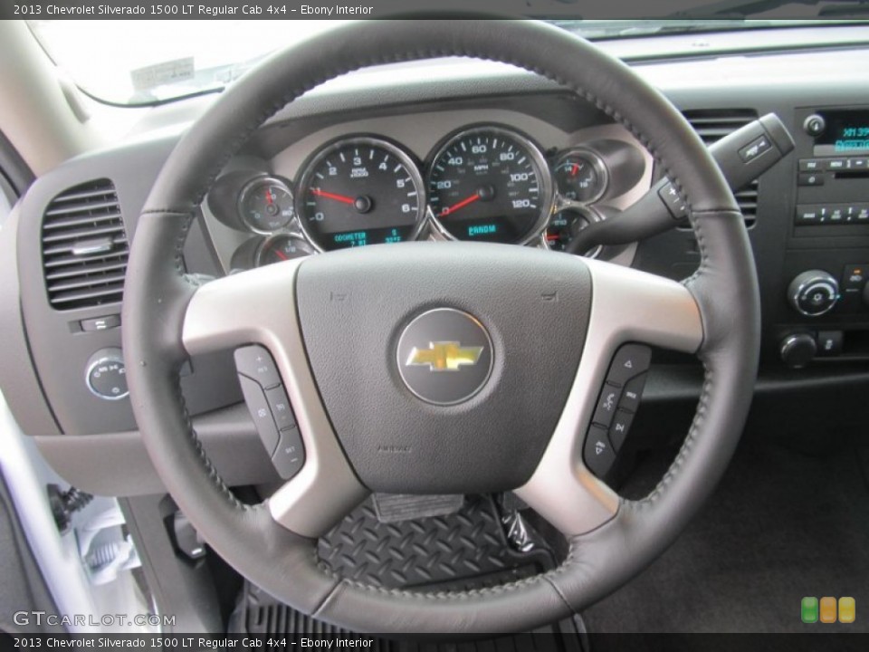 Ebony Interior Steering Wheel for the 2013 Chevrolet Silverado 1500 LT Regular Cab 4x4 #75467980