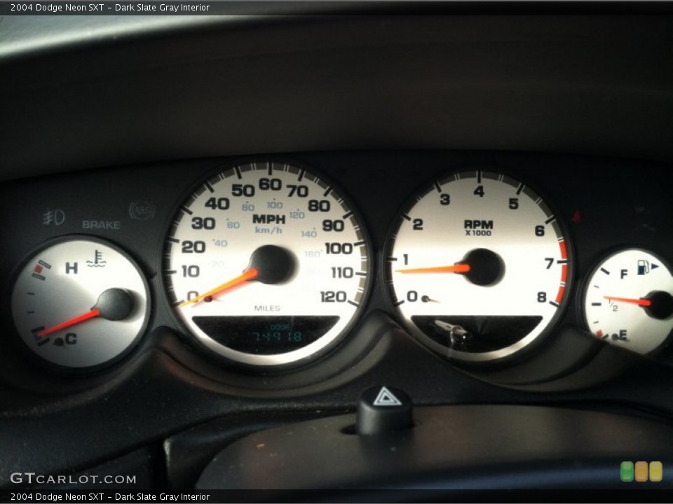 Dark Slate Gray Interior Gauges for the 2004 Dodge Neon SXT #75473021