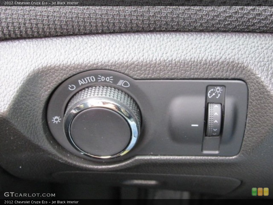 Jet Black Interior Controls for the 2012 Chevrolet Cruze Eco #75473933