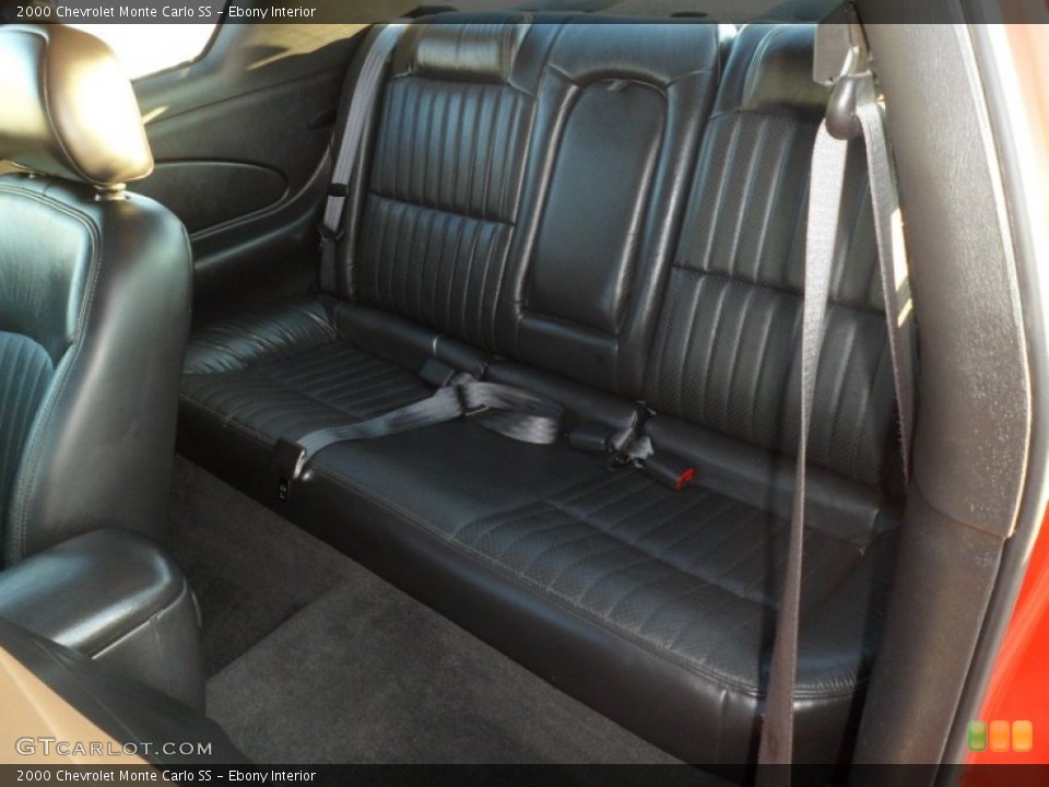 Ebony Interior Rear Seat for the 2000 Chevrolet Monte Carlo SS #75475649
