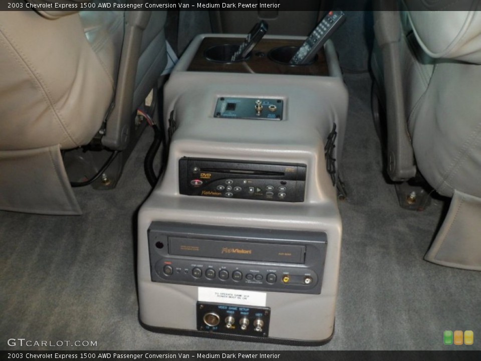 Medium Dark Pewter Interior Entertainment System for the 2003 Chevrolet Express 1500 AWD Passenger Conversion Van #75476603