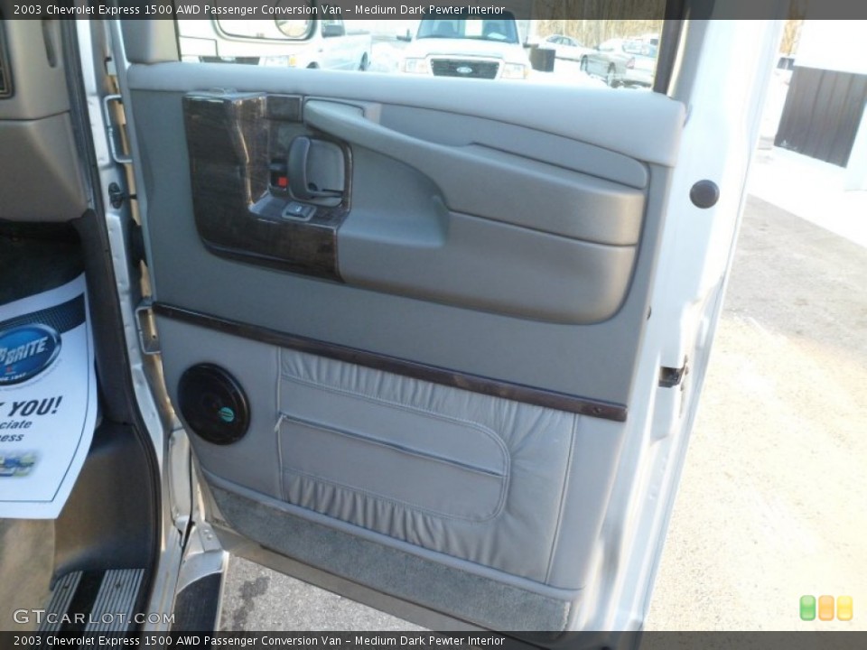 Medium Dark Pewter Interior Door Panel for the 2003 Chevrolet Express 1500 AWD Passenger Conversion Van #75476649