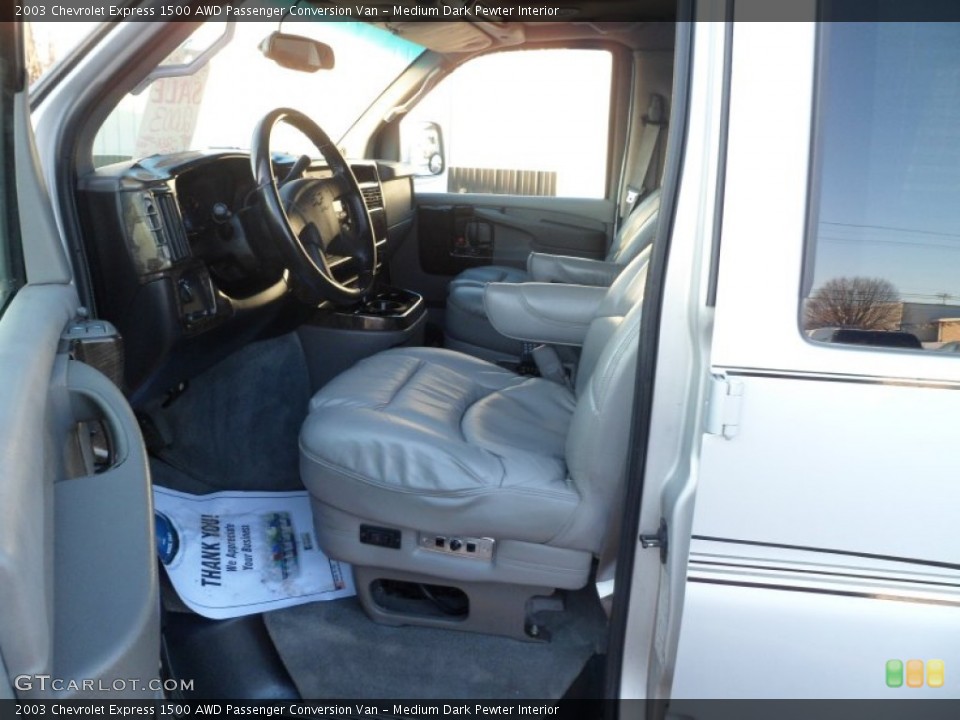 Medium Dark Pewter Interior Photo for the 2003 Chevrolet Express 1500 AWD Passenger Conversion Van #75476805