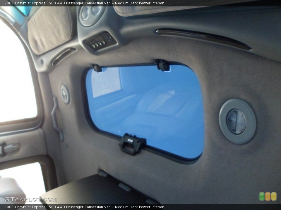 Medium Dark Pewter Interior Sunroof for the 2003 Chevrolet Express 1500 AWD Passenger Conversion Van #75476844