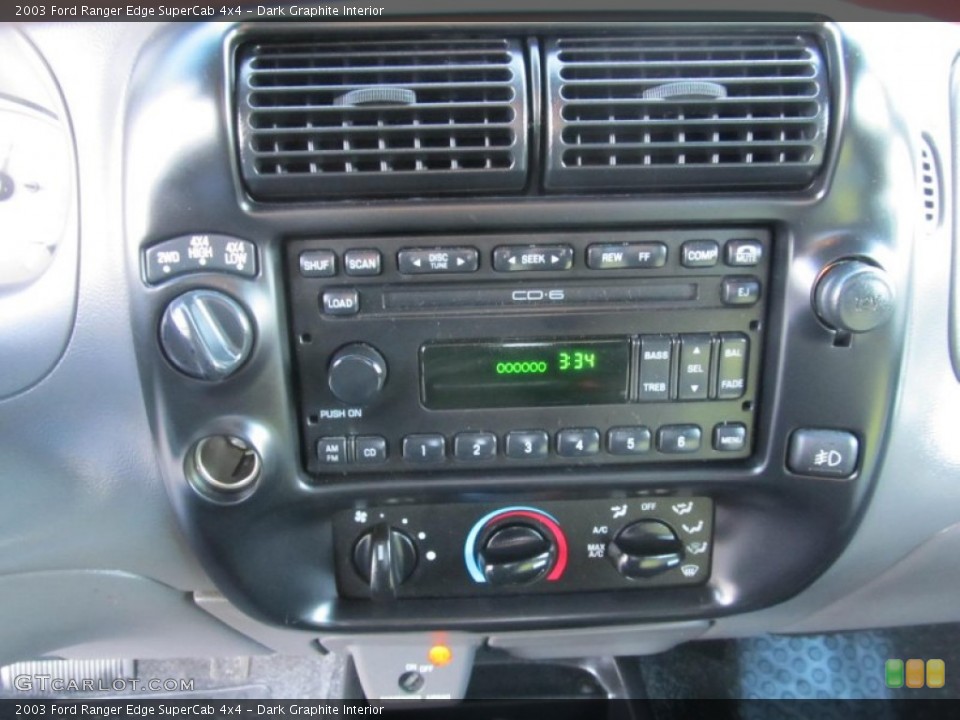 Dark Graphite Interior Controls for the 2003 Ford Ranger Edge SuperCab 4x4 #75478076