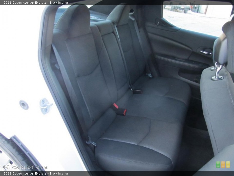 Black Interior Rear Seat for the 2011 Dodge Avenger Express #75478661