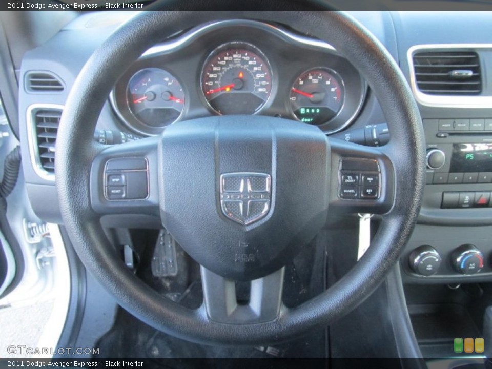 Black Interior Steering Wheel for the 2011 Dodge Avenger Express #75478682