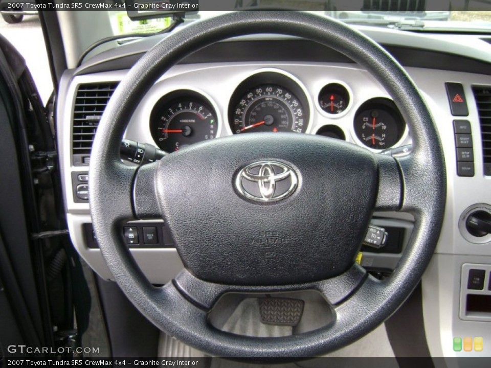 Graphite Gray Interior Steering Wheel for the 2007 Toyota Tundra SR5 CrewMax 4x4 #75479192