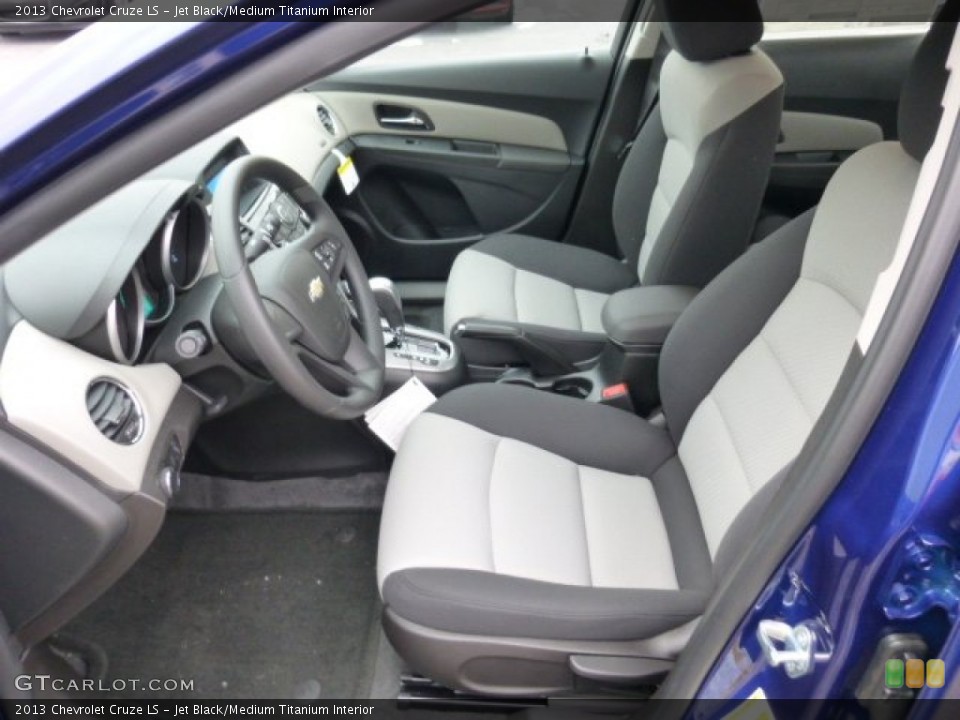 Jet Black/Medium Titanium Interior Front Seat for the 2013 Chevrolet Cruze LS #75480842